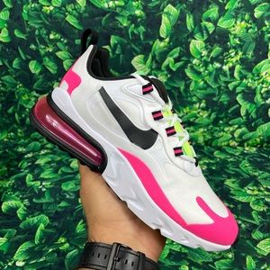 Nike Air Max React 270 White Black Hyper Pink